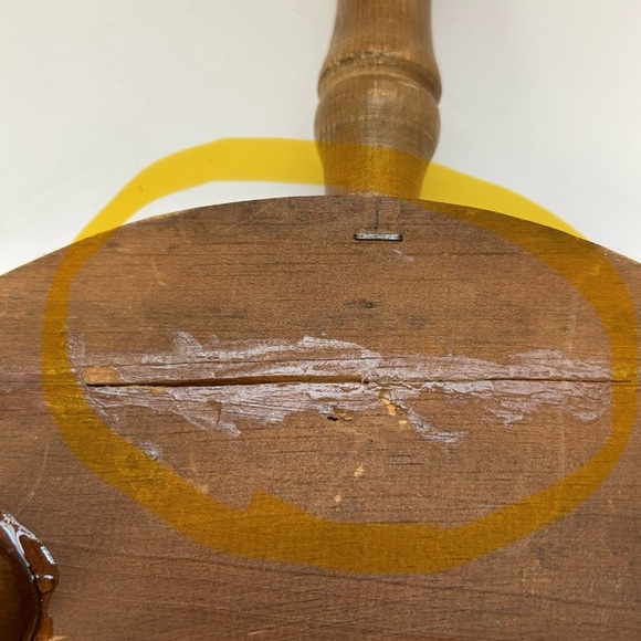 Vintage 3-Legged Wooden Milking Stool with Handle Made in Vermont - - Picture 5 of 6